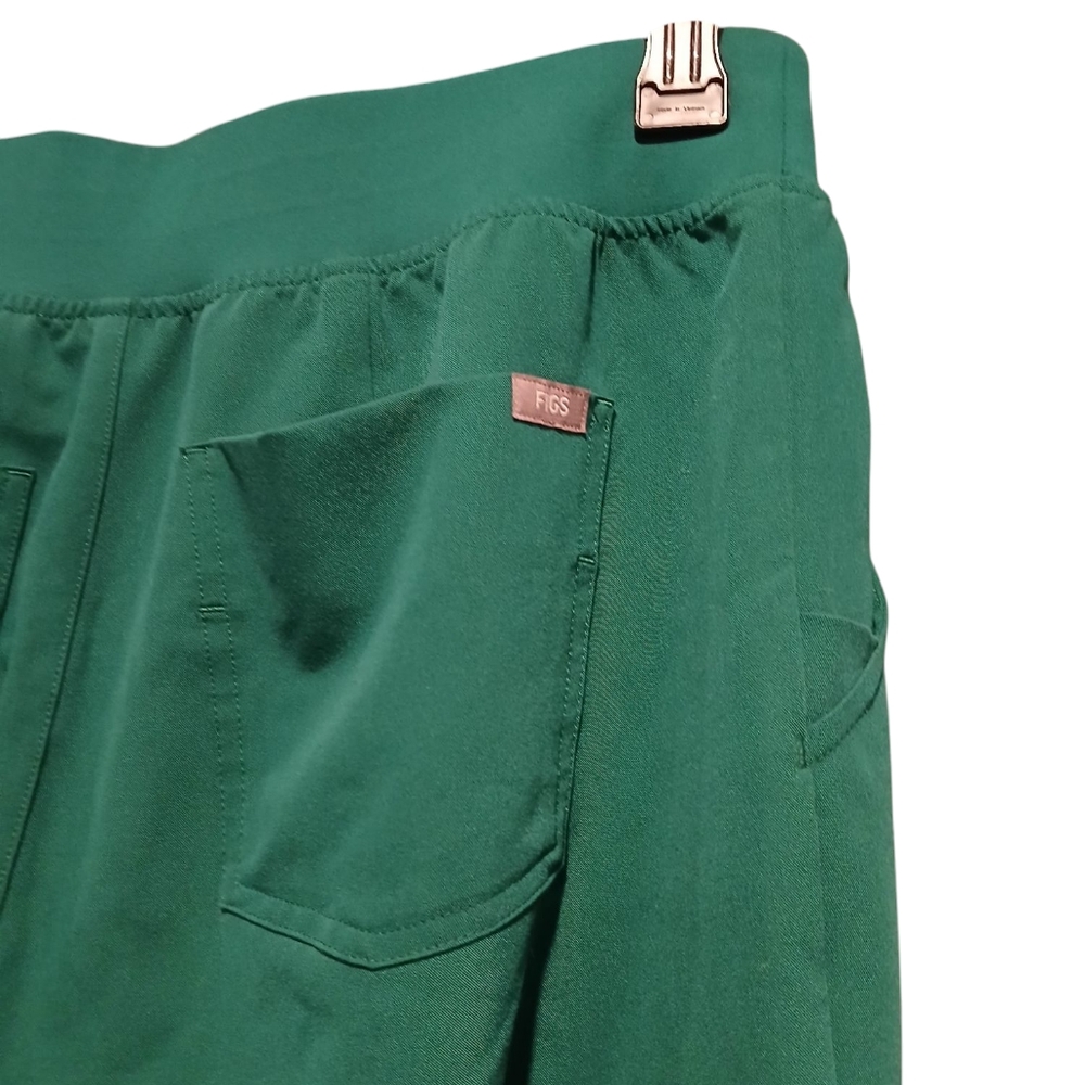 Figs Teal Green Drawstring Jogger Pants - Picture 2 of 9